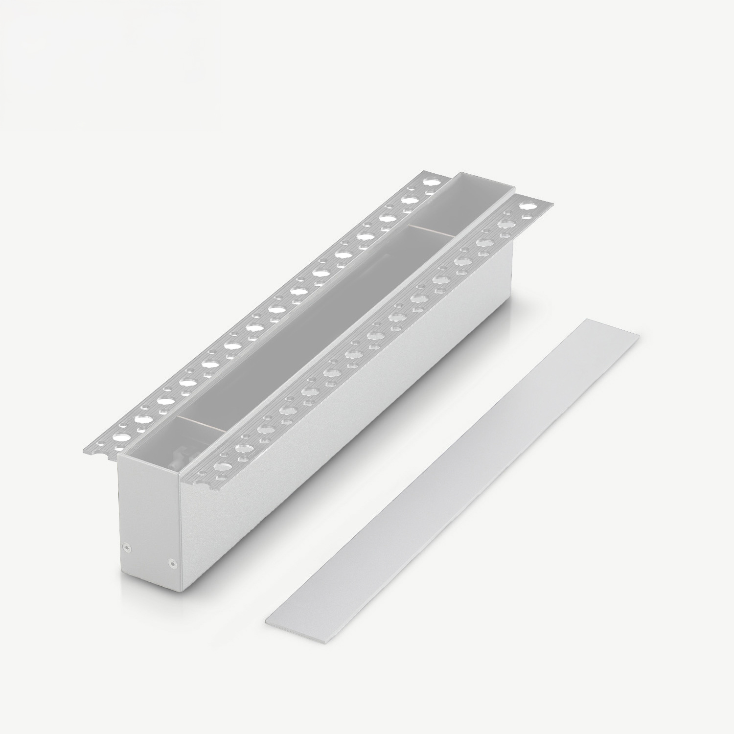 Track Driver Box - Standard Track - White, Recessed