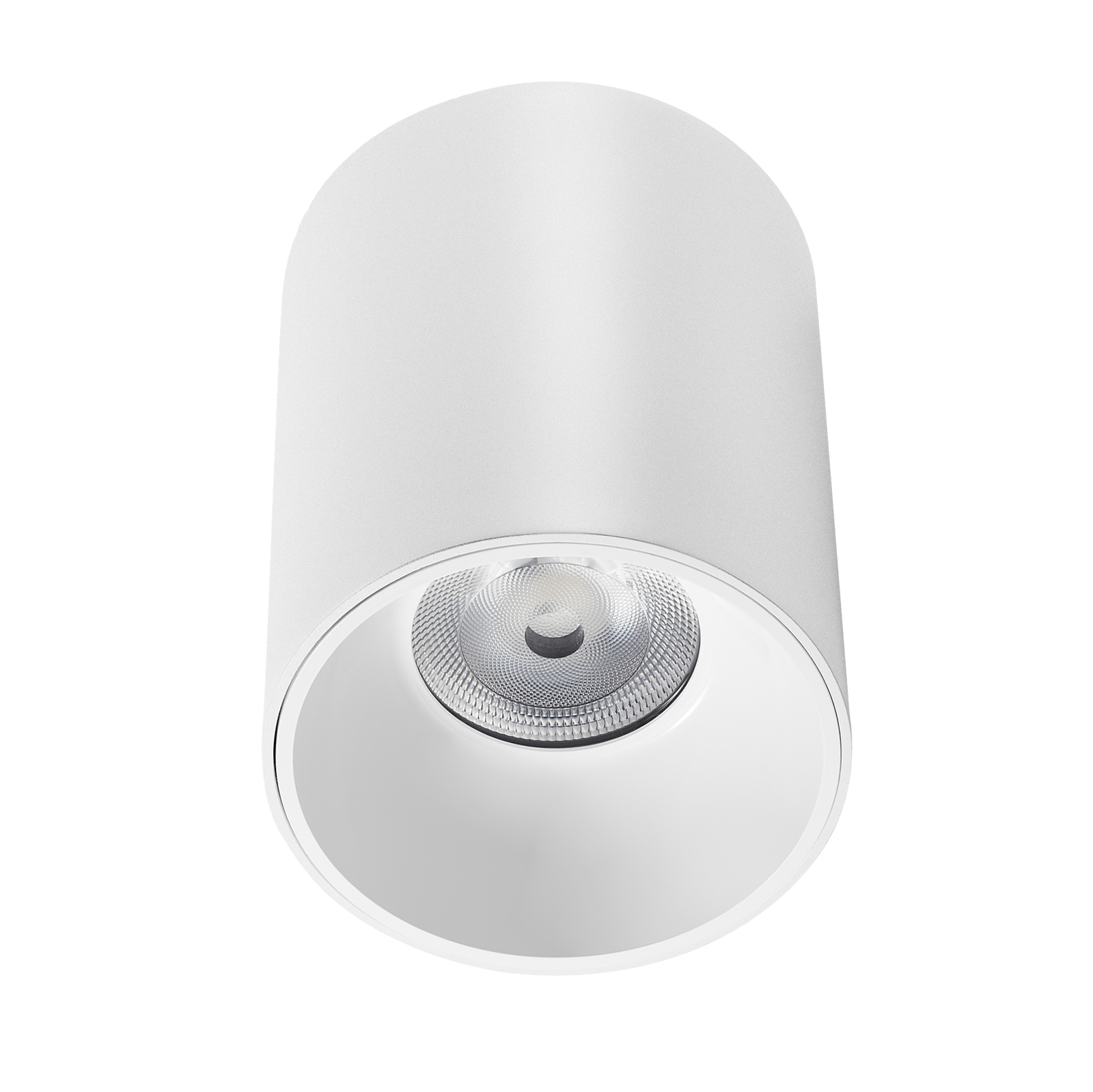 Round Surface Mounted Downlight - White, 4 inch (100mm)