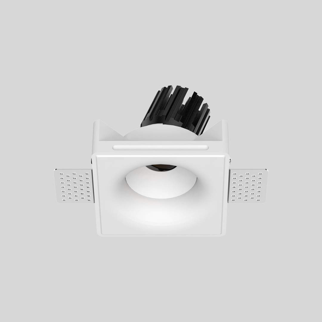 2 Inch Recessed Concave Gypsum Downlight - White