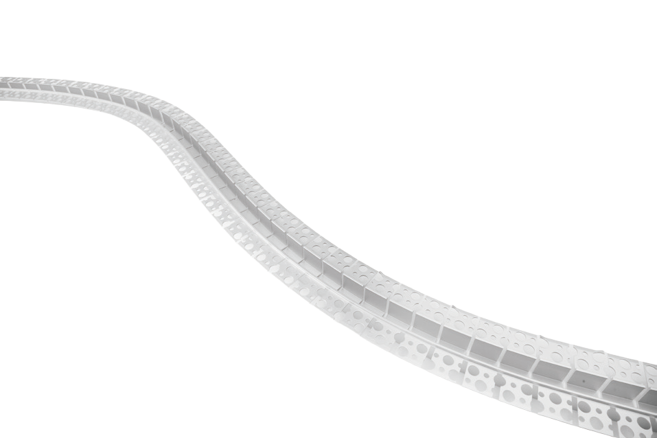 Flexible Mud-in Recessed Double Sided Aluminum Profile For 16mm Silicone Neon